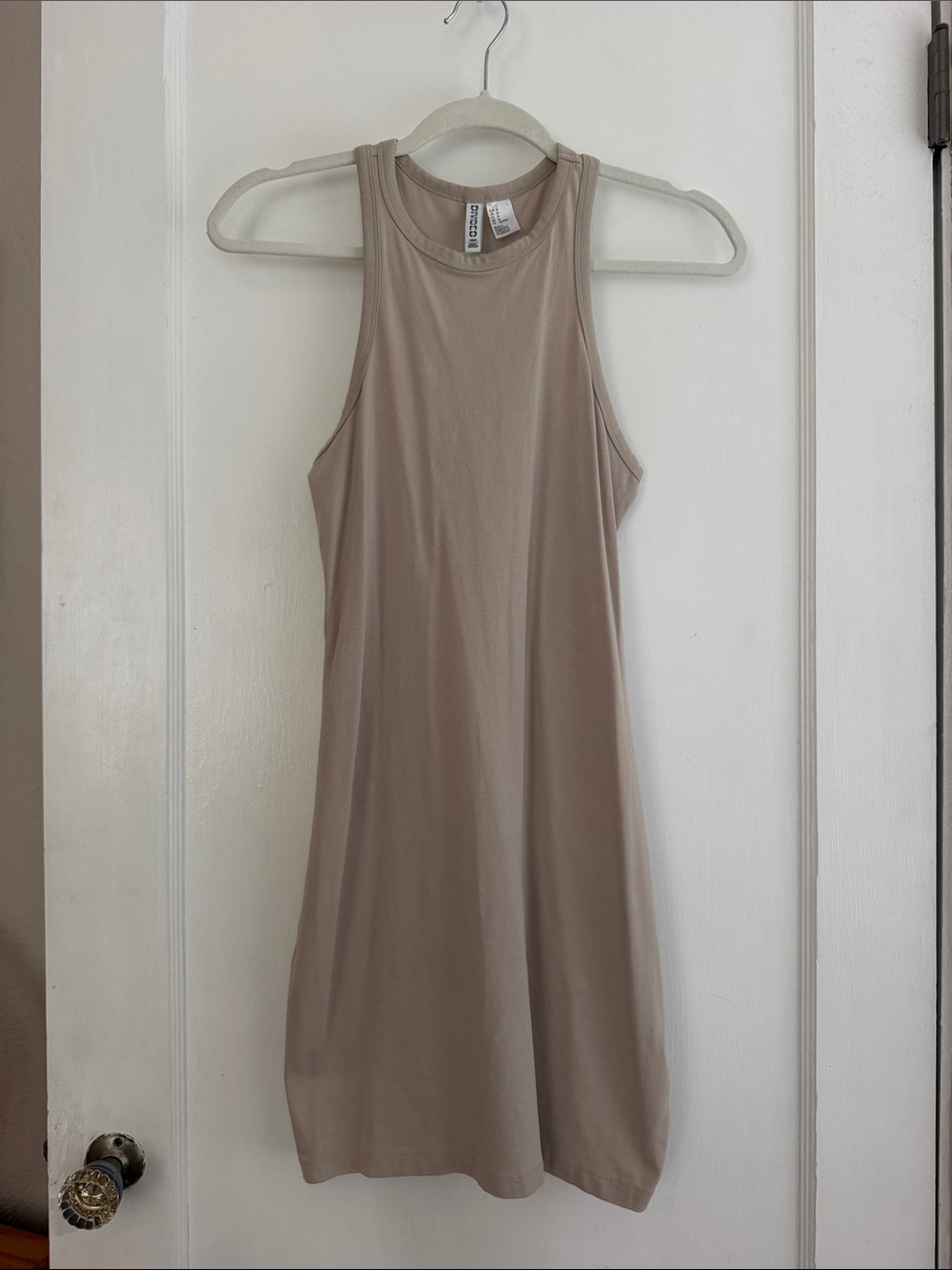 H&M Sleeveless Beige Tank Dress Size Medium